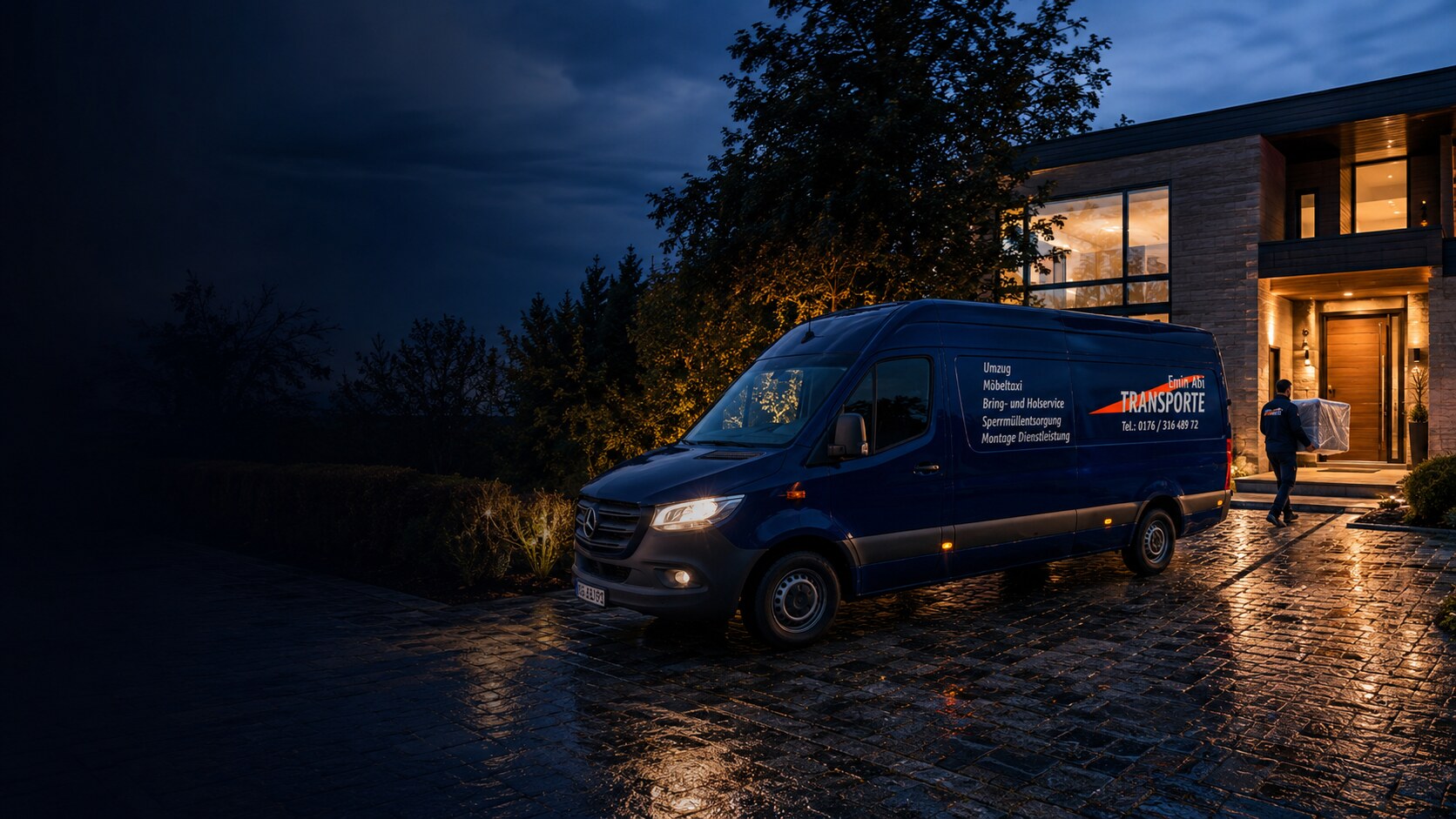 Emin Abi Transporte – Transporter bei Nacht